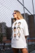 Camiseta Oversized Brasil - Neymar Jr (Off White) - loja online