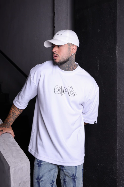 Camiseta Oversized CARTOON - BRANCA - comprar online