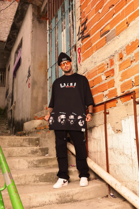 Camiseta Oversized RACIONAIS - PRETO - comprar online