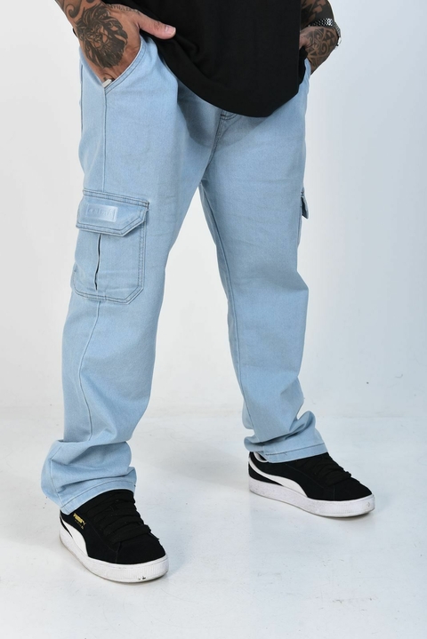 Calça JEANS CARGO WIDE - TRADICIONAL - comprar online