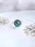 anillo gypsy malaquita