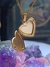 Dije relicario golden corazón ojo turco celeste - comprar online