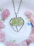 Collar árbol de la vida corazón peridoto