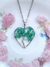 Collar árbol de la vida corazón Amazonita