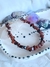 pulsera chips Obsidiana caoba