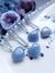 Dije mini corazón Cuarzo azul