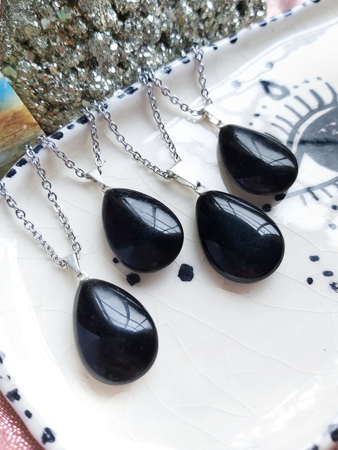 dije Gota Obsidiana negra