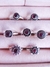 anillo gypsy granate