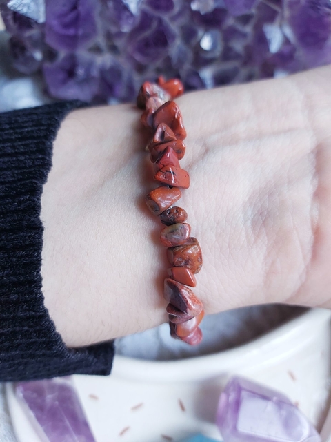 Pulsera Chips Jaspe Sardo