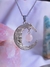 dije moon face cuarzo rosa