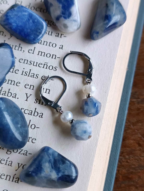 Aros Pearly Dodecaedro Sodalita chilena - comprar online