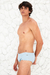 SUNGA CLASSIC CANELADA - AZUL TURQUESA - comprar online