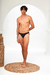 SUNGA SUPER SLIM CANELADA - PRETA / BLACK - Loja No Name