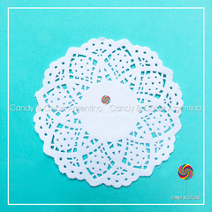 100 unidades BLONDA DE PAPEL - 10CM - blanco
