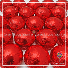 10 unidades - Bombon tipo Bon o Bon relleno de crema de maní chocolate con leche - rojo