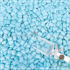Chicles rectangular tipo Adams - celeste - 400 grms
