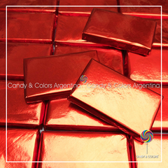 10 un. Chocolatines 6 x 3,5 cm - 8 grms c/u - chocolate a elección - rojo