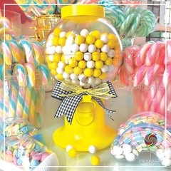 Dispenser de golosinas 22 cm - amarillo