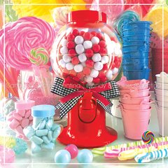 Dispenser de golosinas 22 cm - rojo