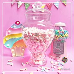 LEER DESCRIPCIÓN - Caramelera de vidrio grande con tapa 22 x 43 cm - NO SE ENVIA EL PRODUCTO