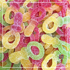 100 grms Gomitas Chupetes - multicolor - manzana - limón y frutilla