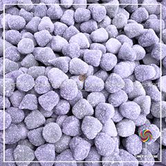 350 grms Gomitas conitos yorgurt - lila grisado - fraccionado