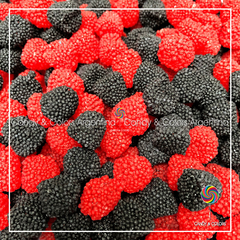 100 grms Gomitas Mini Moras rojo y negro - Billiken fraccionado