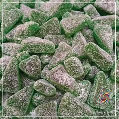 Gomitas triangulos azucaradas - verde - eucalipto - 800 grms - comprar online