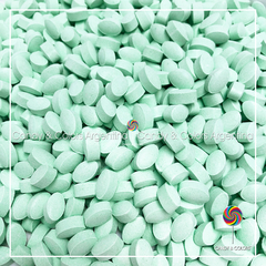 500 grms Pastillas frutales gotitas pastel - verde - aguamarina - solo disponible online