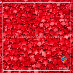 50 grms Granas sprinkles estrella -rojo - fraccionado