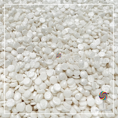 30 grms Sprinkles confetti blanco perlado - pastillas confitadas en forma de mini lentejas metalizadas - Decoración repostería - comestible