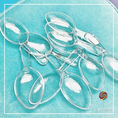Mini cucharitas de acrilico - 3 cm x 8 cm - pack 10 unidades o 100 unidades