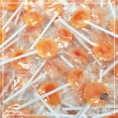 50 unidades Mini paletitas 3 cm - naranja