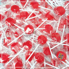 50 unidades Mini paletita 3 cm - rojo coral