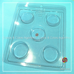 Molde bombones oreo moneda 5cm x 2cm