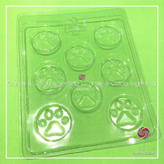 Molde bombones monedas con patitas de aprox. 4,5 cm
