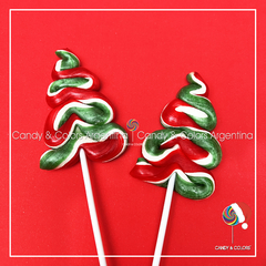 6 unidades - Pino navideño de caramelo - navidad