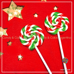 LEER descripción - Paleta de caramelo de aprox. 6 cm de diámetro - navideño