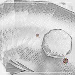 25 Hojas 15 x 19 cm Papel Aluminio Para Alfajores - plateado
