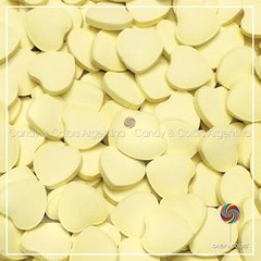 Pastilla corazón pastel frutal - amarillo - 2 cm de diámetro - 500 grms
