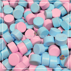 1 kg Pastilla pastel frutal - rosa con celeste