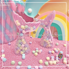 Pastillero Cola de sirena - rosa - sin relleno