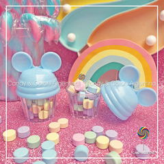Pastillero mickey - celeste - sin relleno