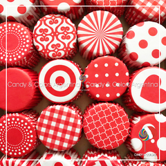 Pirotines para Cupcakes Nr. 10 - rojo - 25 unidades - motivo según stock