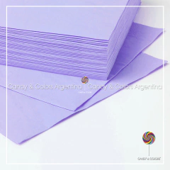 20 x Servilleta tissue lisa - lila pastel