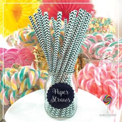 Sorbetes de Papel x 25 unidades - verde petrolio y blanco - cefrón