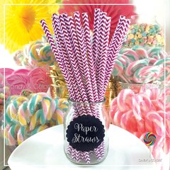 Sorbetes de Papel x 25 unidades - violeta y blanco - cefrón