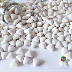 Pastillas Triángulos frutales confitadas - blanco - 500 grms
