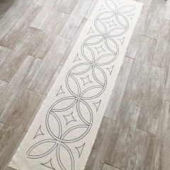 Pie de Cama Doble para bordado Marroquí | Diseño Circulo Handira