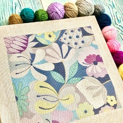 Kit de Bordado "Flor Violeta" - para bordar con My Punch Needle #4 - comprar online